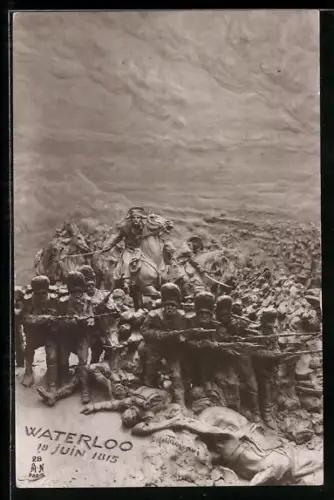 Künstler-AK Domenico Mastroianni: Napoleon in Waterloo 1815