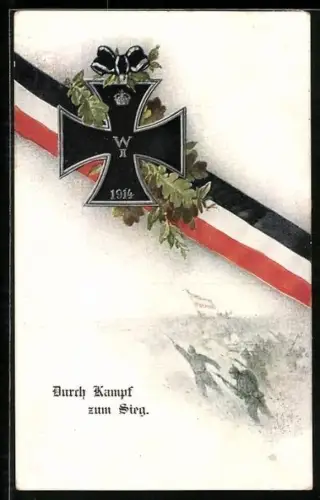 AK Eisernes Kreuz und Eichenlaub