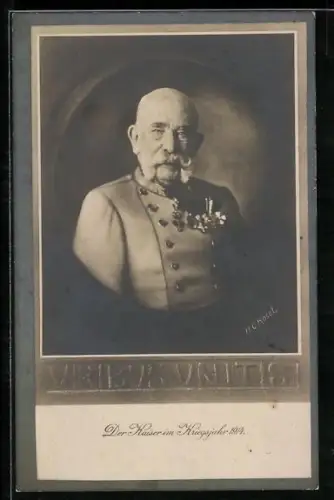 AK Portrait von Kaiser Franz Josef I. im Kriegsjahr 1914