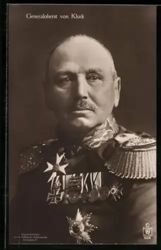 AK Portrait von Generaloberst von Kluck in Uniform mit Orden