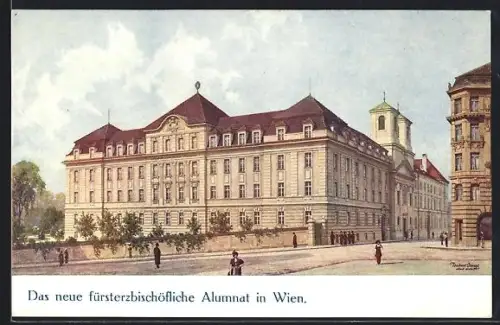 Künstler-AK Wien, Das neue fürsterzbischöfliche Alumnat