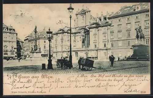 AK Wien, Am Hof mit Kirche zu den neun Choren der Engel