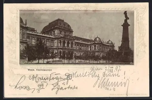 AK Wien, Universität mit Denkmal