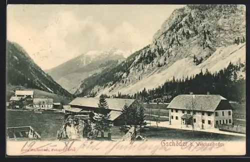AK Weichselboden, Gschöder, Ortspartie
