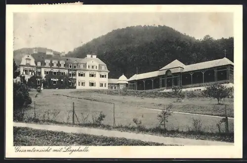 AK Wopfing, Siemens Erholungsheim, Gesamtansicht mit Liegehalle