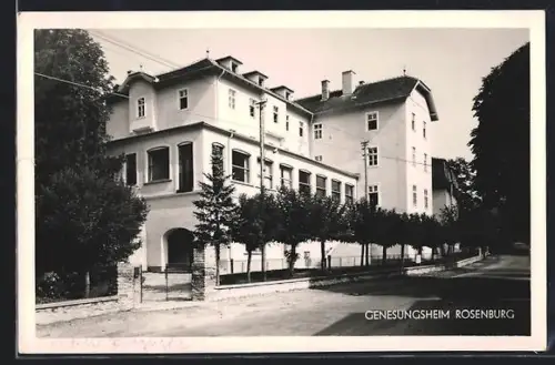 AK Rosenburg, Genesungsheim mit Strassenpartie