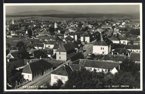 AK Oberwart /Bgld., Panorama mit Kirchtürmen