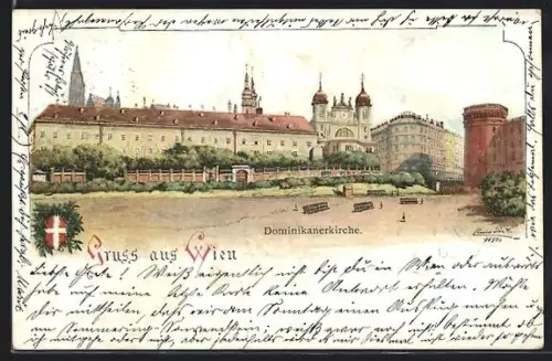 Lithographie Wien, Dominikanerkirche