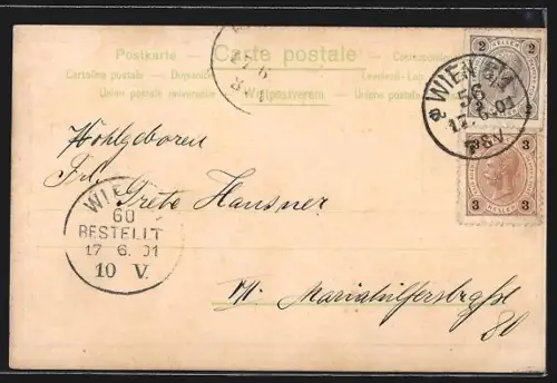 Lithographie Wien, Dominikanerkirche