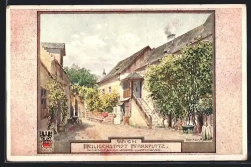 AK Wien Heiligenstadt, Pfarrplatz mit Beethovenhaus