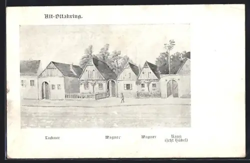 AK Alt-Ottakring, Strassenansicht mit Häuserreihe