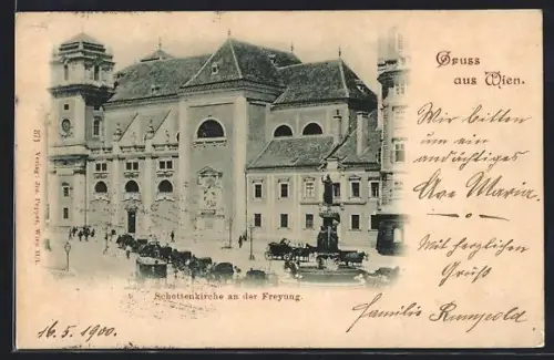 AK Wien, Schottenkirche an der Freyung