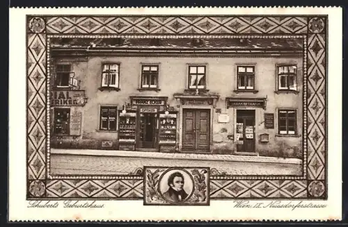 AK Wien, Schuberts Geburtshaus, Nussdorferstrasse