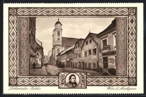 AK Wien, Lichtentaler Kirche in der Marktgasse