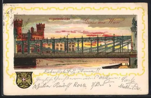 Lithographie Wien, Augartenbrücke