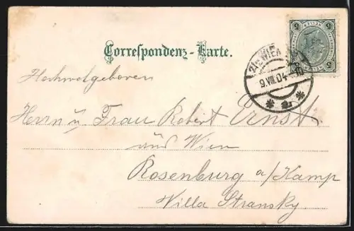 Lithographie Wien, Augartenbrücke