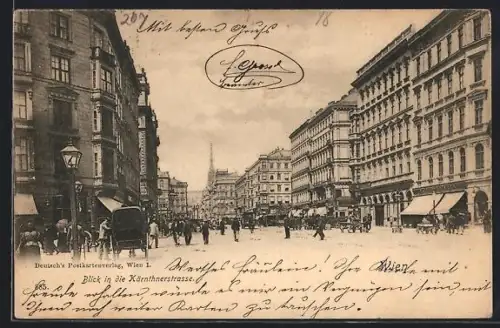 AK Wien, Blick in die Kärntnerstrasse