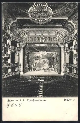 AK Wien, Bühne im k. k. Hof-Operntheater