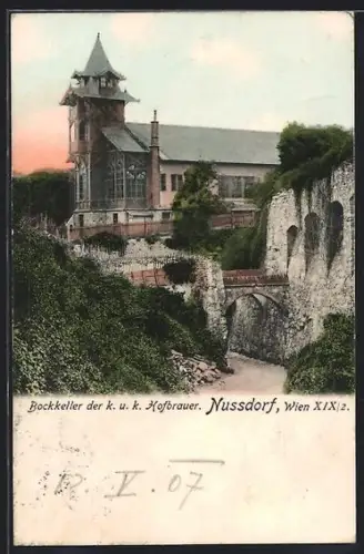 AK Wien, Nussdorf, Bockkeller der k.u.k. Hofbrauer