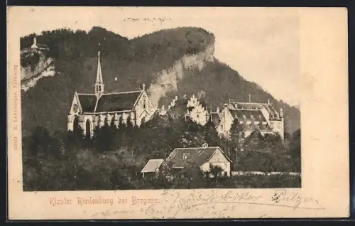 AK Riedenburg bei Bregenz, Kloster mit Kirche