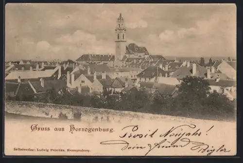 AK Herzogenburg, Teilansicht über den Dächern