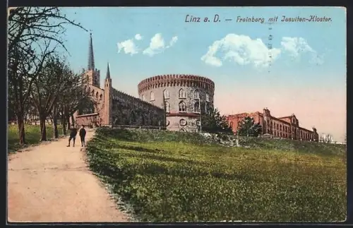 AK Linz a. D., Freinberg mit Jesuiten-Kloster