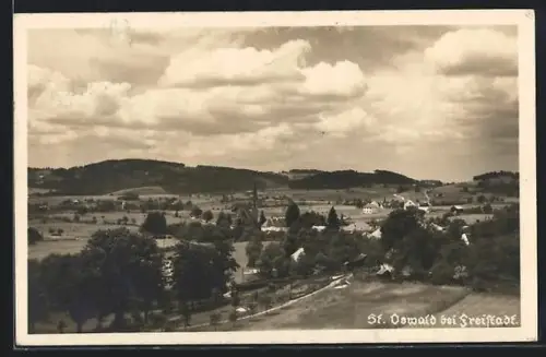 AK St. Oswald bei Freistadt, Panorama