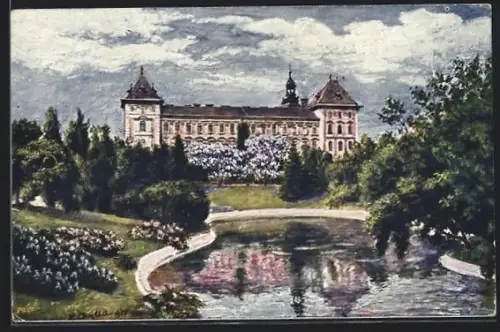 Künstler-AK Wien, Türkenschanz-Park, Hochschule für Bodenkultur