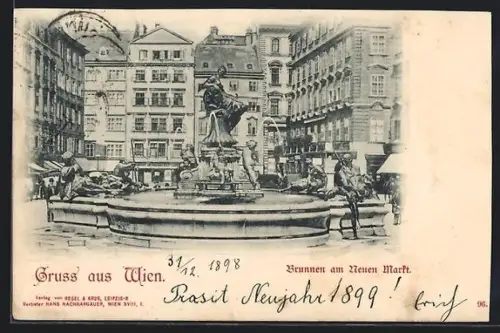 AK Wien, Brunnen am Neuen Markt
