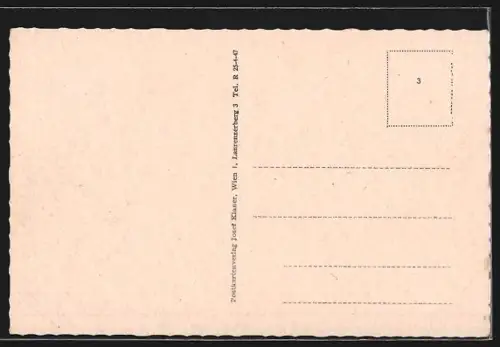 AK Wien, Leopoldsberg mit Ruderboot