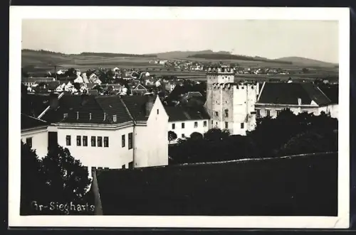 AK Gr.-Siegharts, Teilansicht mit Turm