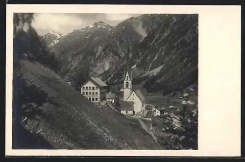 AK Sölden, Partie an der Kirche