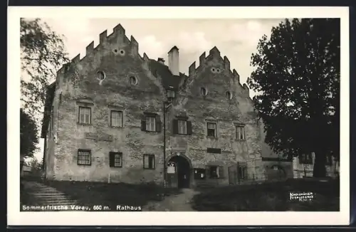 AK Vorau, Blick aufs Rathaus
