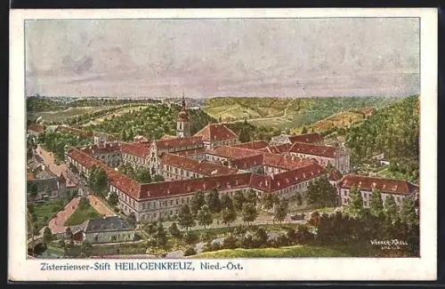 Künstler-AK Heiligenkreuz, Zisterzienser-Stift