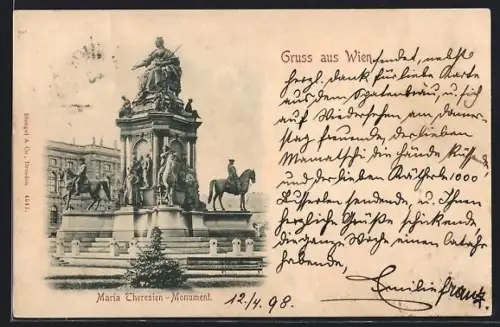 AK Wien, Maria Theresien-Monument