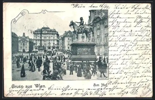 AK Wien, Am Hof mit Denkmal