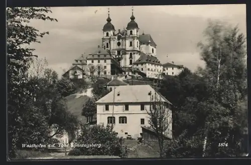 AK Waidhofen a. d. Ybbs, Stonntagsberg mit Wallfahrtskirche