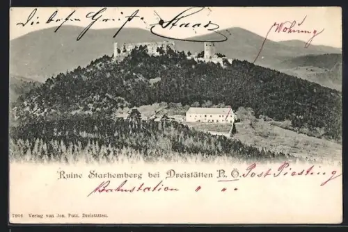 AK Starhemberg bei Dreistätten, Ruine Starhemberg