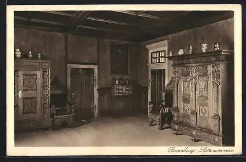 AK Sitzzimmer im Schloss Rosenburg