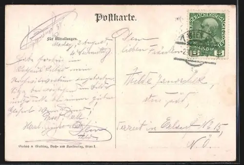 AK Wien I, Parlament, Rathauskeller, Huldigung der Jugend, Mädchenchor