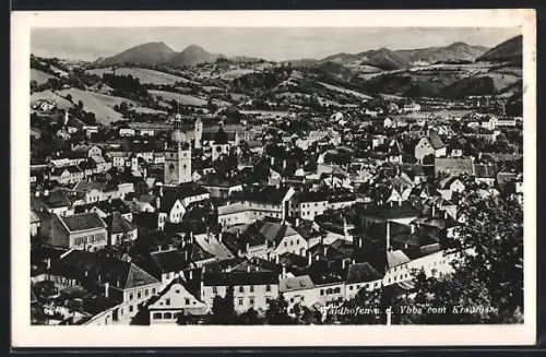 AK Waidhofen a. d. Ybbs, Teilansicht vom Krautberg aus gesehen