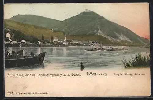 AK Wien, Kahlenbergerdorf und Donau, Kahlenberg und Leopoldsberg