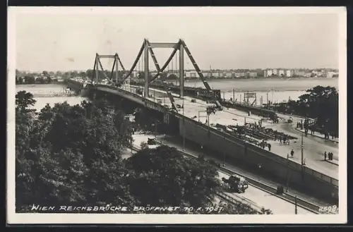 AK Wien, Reichsbrücke, eröffnet 1937