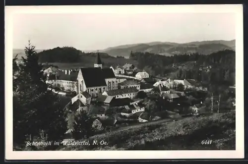 AK Schönbach im Waldviertel, Blick auf die Kirche
