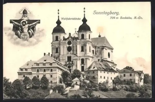 AK Sonntagberg /N.-Oe., Wallfahrtskirche mit Gnadenbild