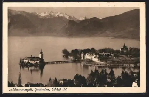 AK Gmunden, Salzkammergut, Schloss Ort
