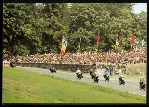 AK Schleizer Dreieck-Rennen 1980, Naturtribüne am Buchhübel