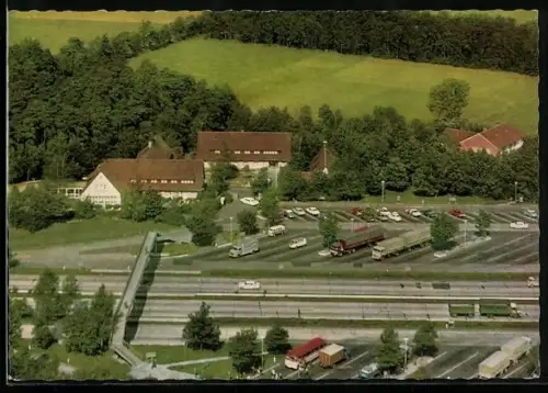AK Gütersloh, Blick auf Bundesbahn-Raststätte.Hotel von G. & A. Neef