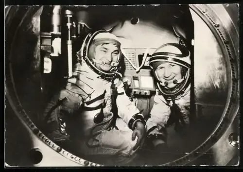 AK Gemeinsamer Kosmosflug UdSSR /DDR mit Sojus 31, Kosmonauten Bykowski und Jähn