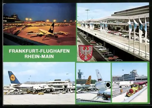 AK Frankfurt a. Main, Flughafen, versch. Ansichten